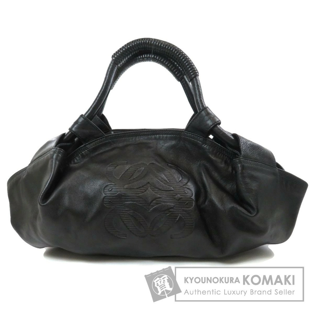 Loewe Nappa Aire handbag signature anagram logo embossed Black